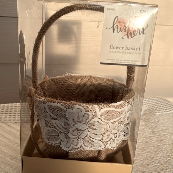 NEW Wedding decor items: guest book sign, flower basket, wicker angel bride - Picture 7 of 13